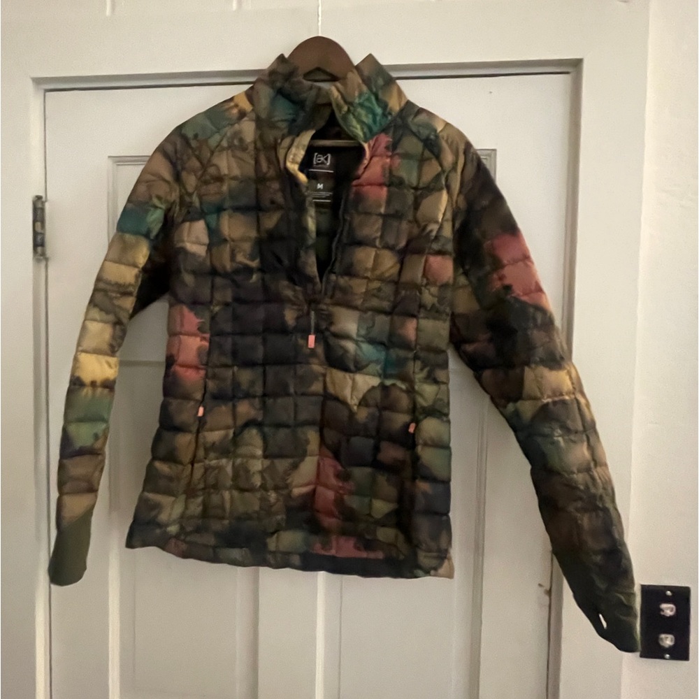 Burton AK insulated mid layer pullover in camo